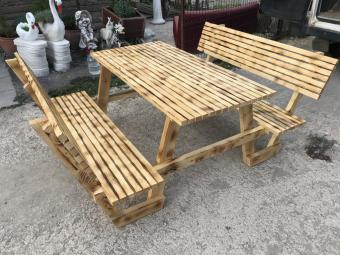 Sırt Dayamalı Piknik Masası 180cm